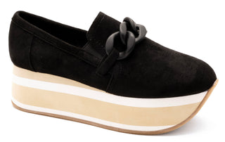 Corky's So What Platform Slip-On Sneaker- Black