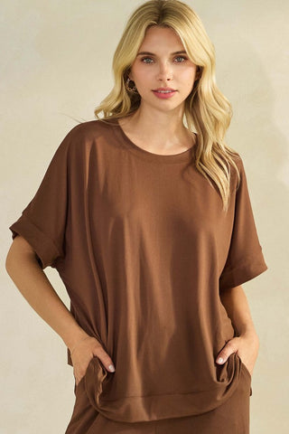 UltraCozy Peach Skin Crew Top