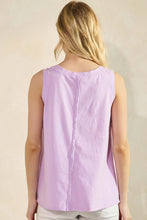 Load image into Gallery viewer, Classic Cotton Raw Edge Tank Top
