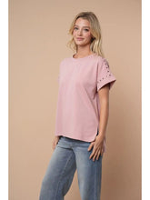 Load image into Gallery viewer, White Birch Short Sleeve Solid Knit Top
