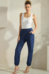 Yelete Effortless Chic High-Waist Jogger Pants