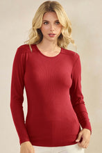 Load image into Gallery viewer, Yelete Pure Comfort Ribbed Long Sleeve Top
