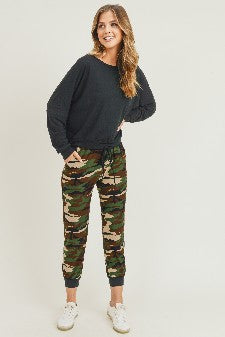 Yelete High Rise Camouflage Joggers