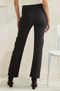 Yelete Classic Solid Straight Leg Jeggings