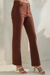 Yelete Classic Solid Straight Leg Jeggings