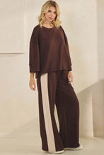 Load image into Gallery viewer, Yelete Relaxed UltraComfy Two Tone Wide-Leg Pants
