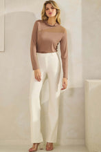 Load image into Gallery viewer, Yelete Mock Neck Mesh Panel Long Sleeve Top
