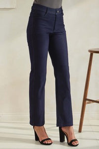 Yelete Classic Solid Straight Leg Jeggings