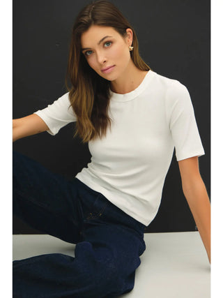 Be Cool - Ultra Soft Short Sleeve Top - Ivory