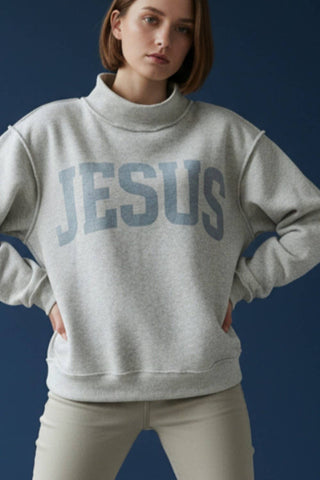 BUCKETLIST INC - IT2594-JESUS | 'JESUS & GOD IS GOOD' Reversible Sweatshirt