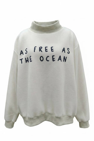 BUCKETLIST INC - IT2594-OCEAN | 'OCEAN' Graphic Reversible Sweatshirt