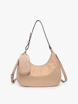Jen & Co. - Jada Nylon Shoulder Bag w/ Coin Pouch