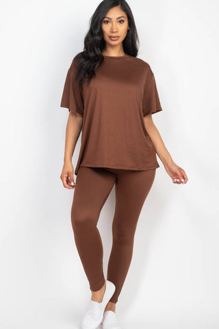 CAPELLA APPAREL - Oversized T-shirt & Leggings Set