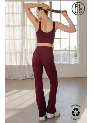 Rae Mode Flare Leggings PP6162 - Cassis