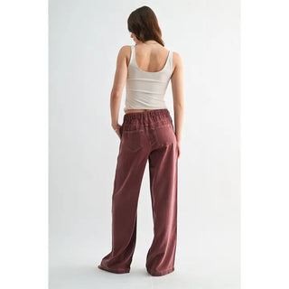 Mica Denim - High-rise Wide Leg Jogger - Matisse