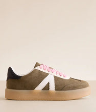 Load image into Gallery viewer, MIA Axel Khaki &amp; White Sneakers – Lace-Up Casual Comfort
