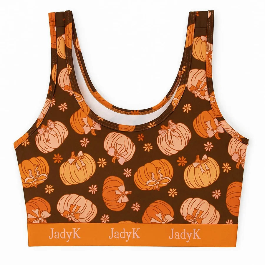JadyK Arya Bralette – Pumpkin Print