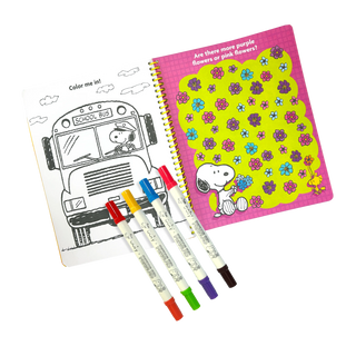 OOLY - OOLY x Peanuts Activity Travel Kit & Double-Ended Markers
