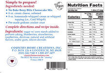 Load image into Gallery viewer, Country Home Creations - No Bake Berry Blitz Cheesecake Mix
