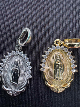 Virgin Mary Medallion Charms
