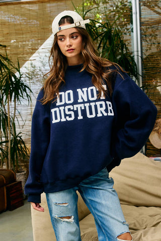BUCKETLIST Reversible "HOMEBODY" Mock Neck Sweatshirt