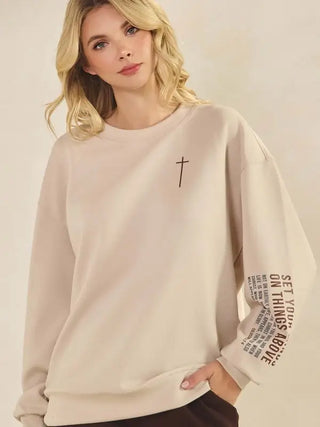 Yelete Scuba Crewneck Sweatshirt – Faith Graphic