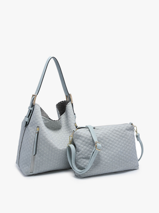 Jen & Co. - Alexa Checkered 2-in-1 Hobo Bag