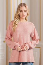 Load image into Gallery viewer, HEIMISH - PUFF SLEEVE SOLID SWEATER TOP
