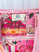 Load image into Gallery viewer, Heart of Grace - Pink City | Large Quilted Zipper Tote Bag 
