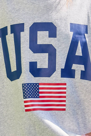 BUCKETLIST USA/America Print Reversible Sweatshirt