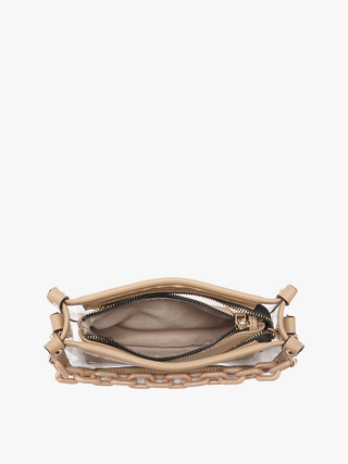 Jen & Co. - Jessica Clear Crossbody Bag – Chain Strap