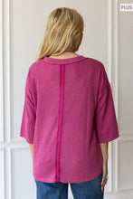Load image into Gallery viewer, Button Down Two Tone Thermal Top
