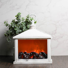 Load image into Gallery viewer, A Cheerful Giver - White Traditional Fireplace Lantern
