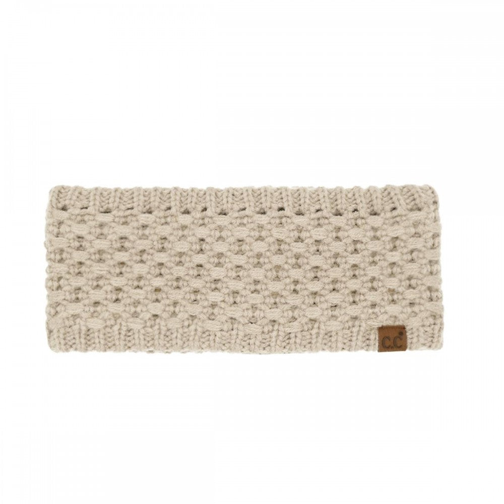 CC Cross Cell Stitch Knit Headwrap – Cozy Winter Ear Warmer
