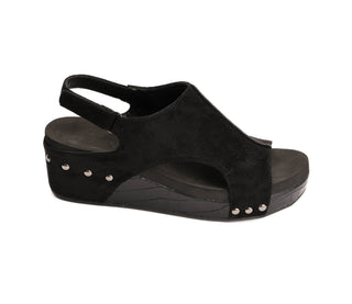 Corkys VOLTA II - Black Suede Croco
