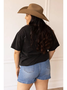 Grace + Emma Pink Western Boots Graphic Tee