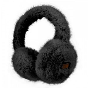 CC Glitter Faux Fur Earmuffs – Cozy One Size Winter Ear Warmers
