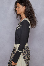 Load image into Gallery viewer, POL Long Sleeve Double Gauze Solid Knit Rib Top
