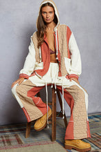 Load image into Gallery viewer, POL Quilted Casual Contrast Solid Knit Pants
