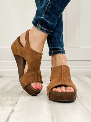 Corkys VOLTA II - Brown Suede Croco