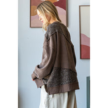Load image into Gallery viewer, Oli &amp; Hali Mix Sweater Knit Oversized Pullover Top | Women’s Cozy Knit
