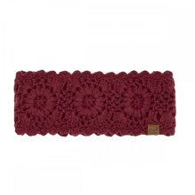 Load image into Gallery viewer, CC Flower Crocheted Headwrap – Cozy One Size Winter Ear Warmer
