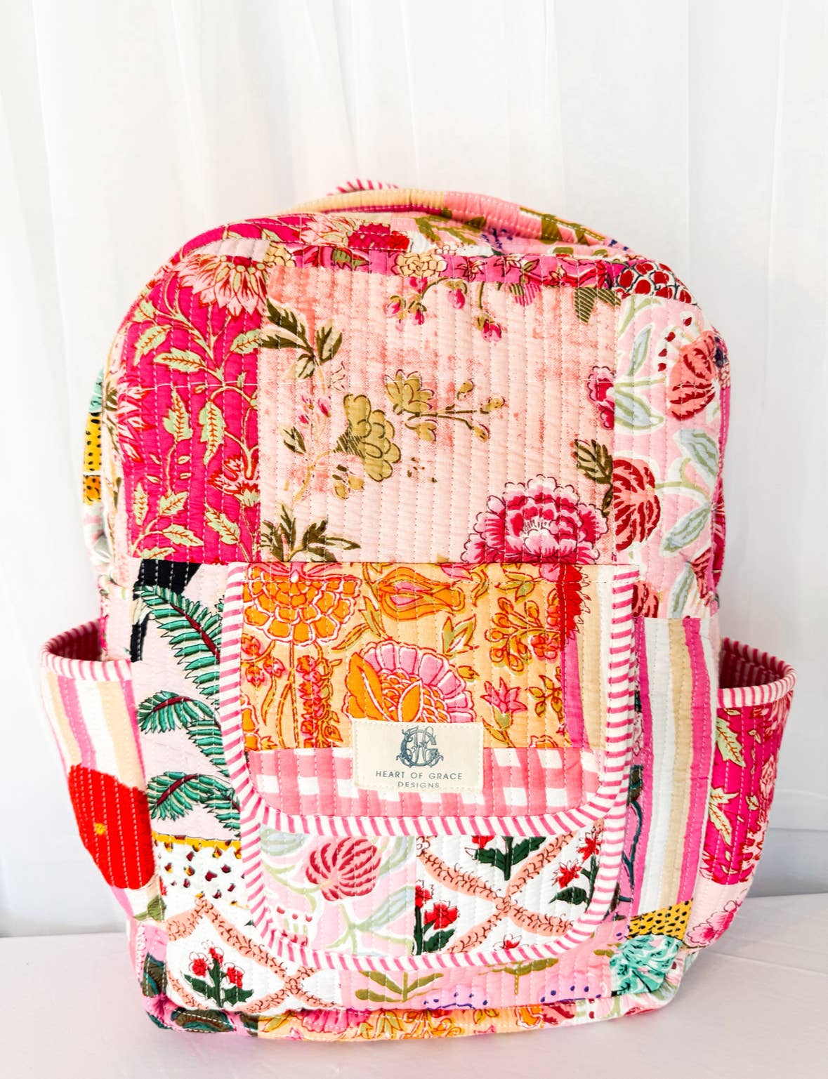Heart of Grace - Pink City Quilted Backpack