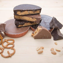 Load image into Gallery viewer, CB Stuffer - Dark Chocolate Salted Pretzel Peanut Butter Cup
