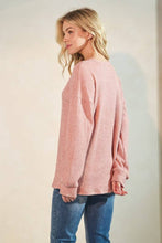 Load image into Gallery viewer, HEIMISH - PUFF SLEEVE SOLID SWEATER TOP
