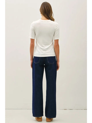 Be Cool - Ultra Soft Short Sleeve Top - Ivory