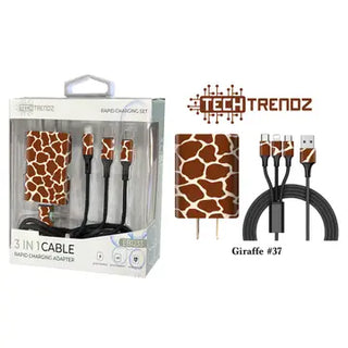 Tech Trendz Quick Charging All In One Set - Red Plaid