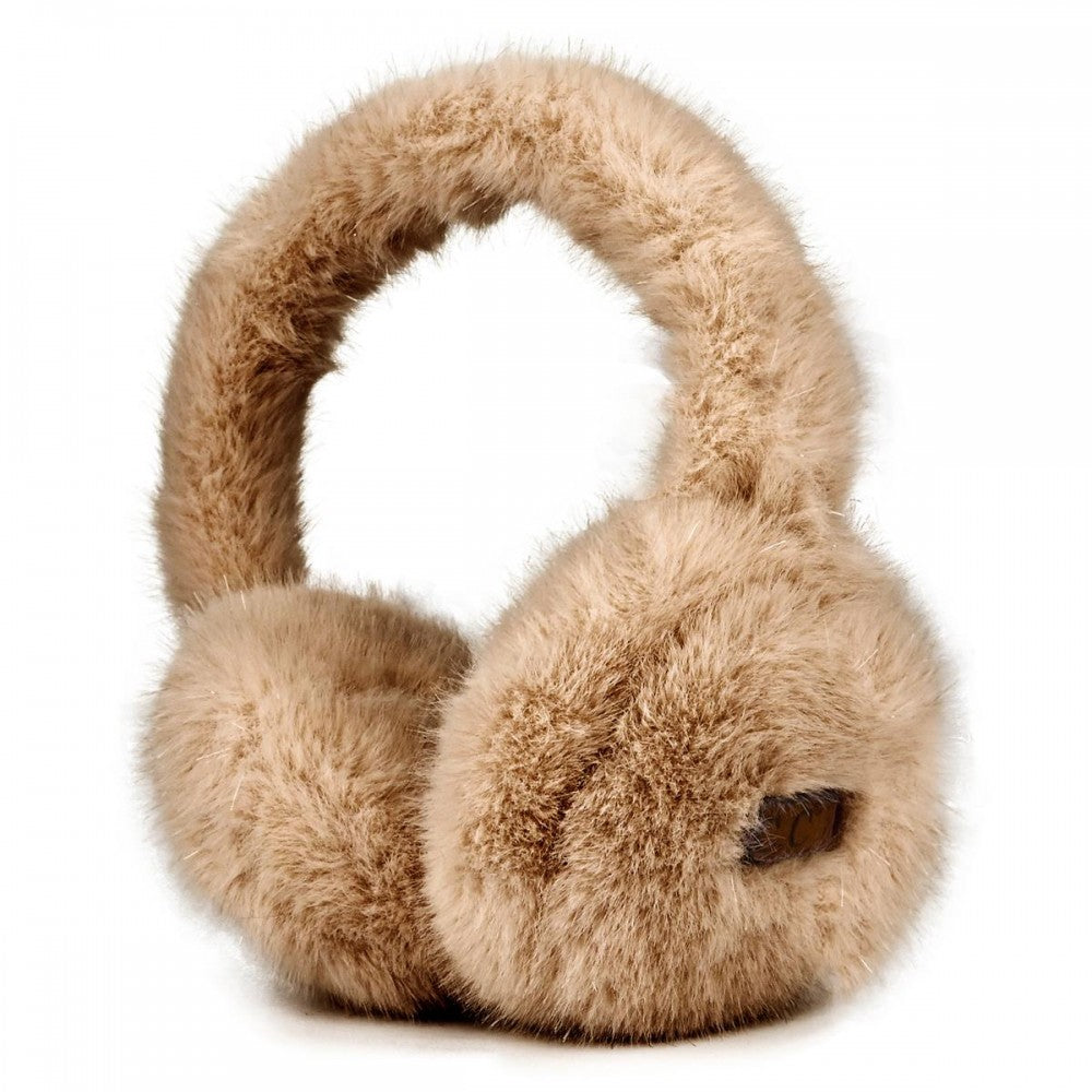 CC Glitter Faux Fur Earmuffs – Cozy One Size Winter Ear Warmers