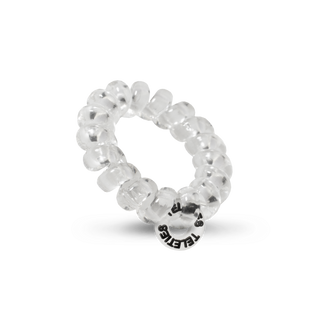 TELETIES - Spiral Hair Coils | Tiny | Crystal Clear Hair Ties