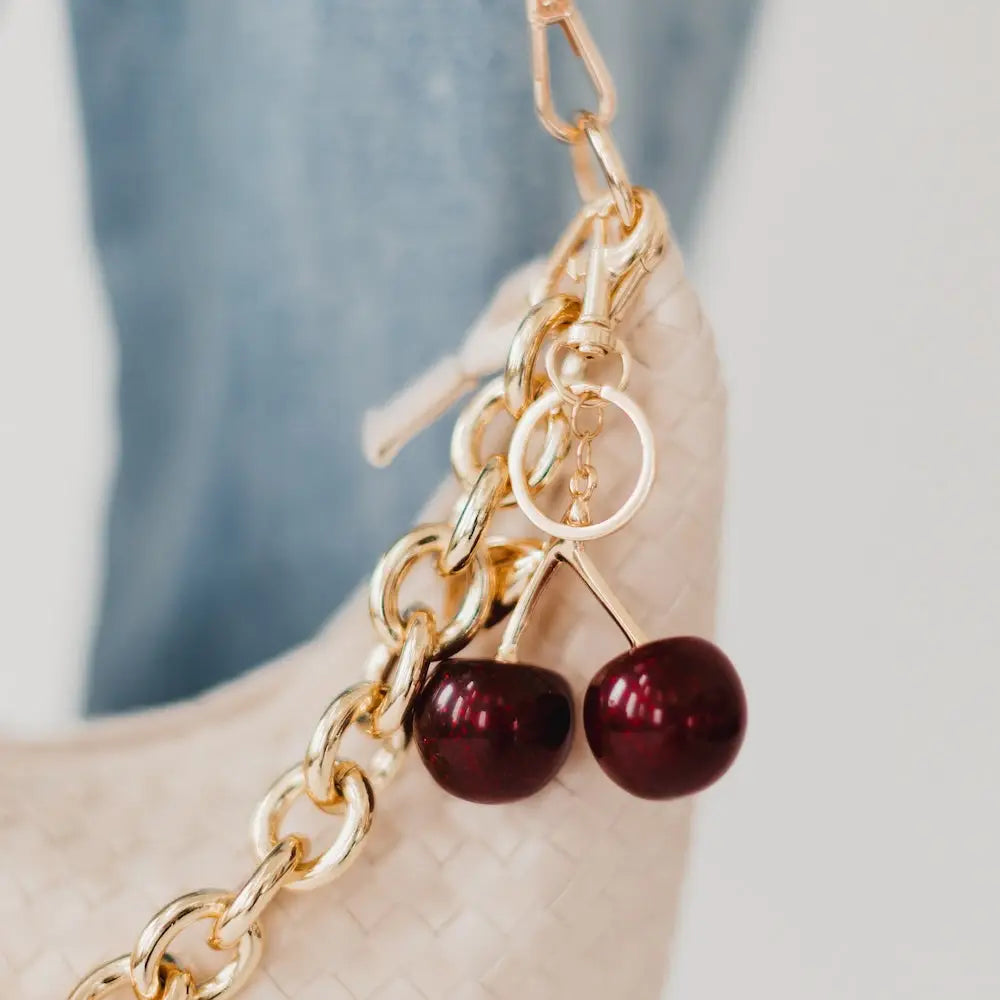 Pretty Simple Cherries Bag Charm